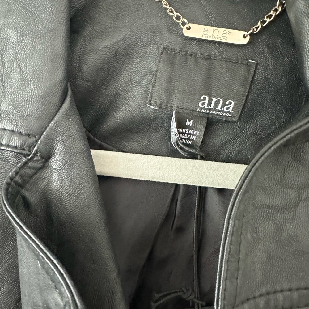 A.N.A. Never worn Faux Leather Jacket